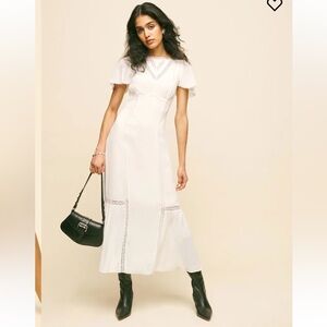 Reformation Domini Dress White - Size 2